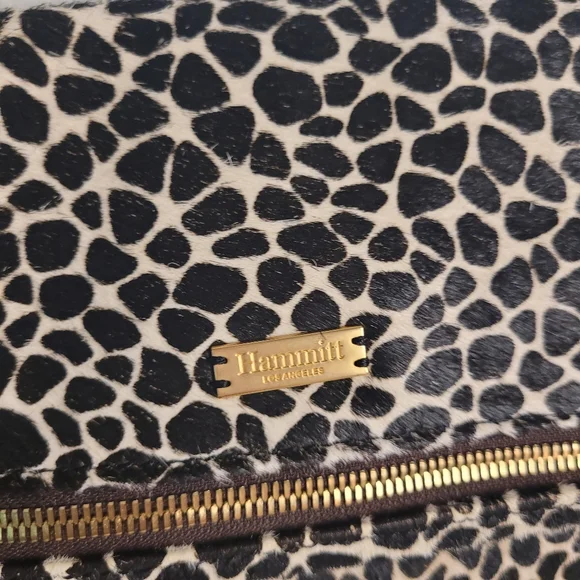 Hammitt Fold-Over VIP Medium Crossbody Dapple Calf Hair - Picture 3 of 16